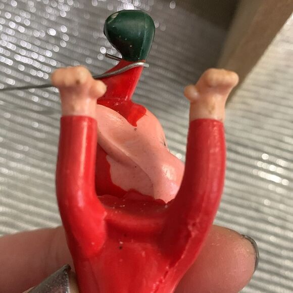 Vintage Rubber Red Pixie Climber Elf
Christmas Ornament - Picture 7 of 15